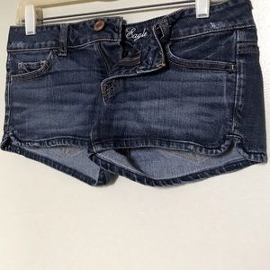 American Eagle Stretch Dark Denim Shorts